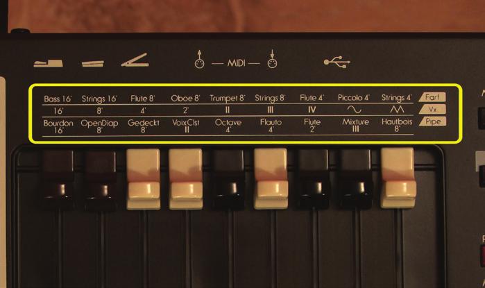 This will take you to a menu screen where you may choose which organ type you wish. B-types One, Two and Mellow are Classic Hammond tones. Farf, Vx, and pipe call their respective models.