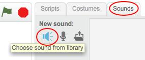 organised by category, and you can click the Play button to hear a sound.