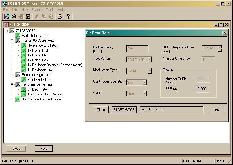 Exit the tuner software, disconnect all test equipment and return the radio to normal operation.