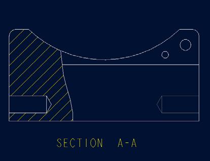 Local Sections Pro/ENGINEER uses the term local section to refer to a broken-out section. When Local Section is specified, the user is prompted to select the center point for section breakout area.
