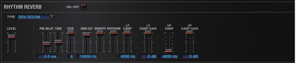 OUTPUT MAIN+REV: Output in stereo to the OUTPUT and in mono to the reverb REV: Output in mono to reverb Set the parameters of the selected chorus type. Refer to Chorus s (p. 69).