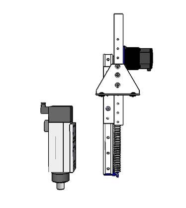 PRS Retro Z-Axis Installation Page -13- Spindle or Router Mounting the Spindle Make sure that you have purchased the (10253) HSD Spindle Plate Adapter kit or the (10254) Colombo Spindle Plate Adapter