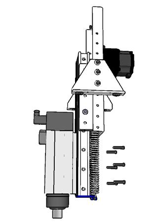 If your old Z-axis had a spindle mounting plate, be aware that the holes in that plate probably will not align with the holes in the retro Z-axis extrusion.