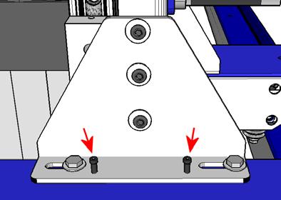 Z-axis. Use a level to roughly adjust the head square to the table. Tighten a few of the screws going through the Bracket Y Upper and into the retro Z-axis.