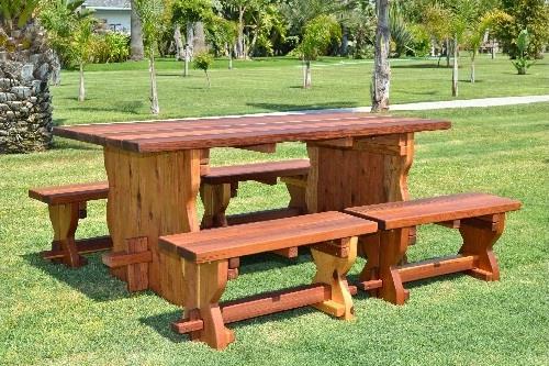 HALF OR FULL LENGTH SIDE BENCHES For additional flexibility, table sets over 5ft long can have side benches either full length or as two half length benches.