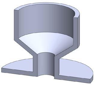 The bottom facing surface of the flange will require some form of support.