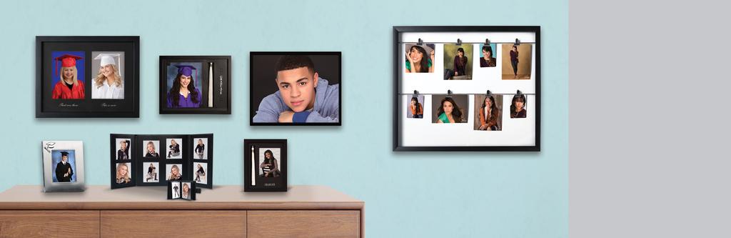 CHOOSE YOUR CUSTOM PORTRAIT DISPLAYS FINISHES & UPGRADES Protective Finish 15 Protect against scratches, moisture & sunlight (x5 prints through