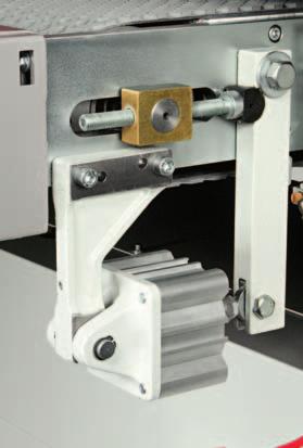 The positioning has a decimal adjustment system which automatically sets the working thickness so that it is greater or lesser than the component
