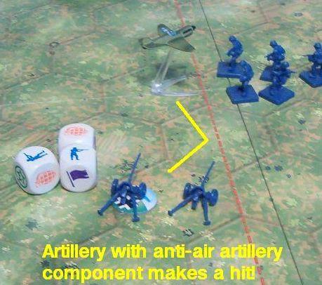 C) At the beginning of the game, during set up, if air units will be present in the scenario, a player may designate any full strength artillery as having an anti-air artillery component.