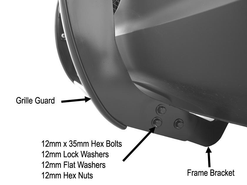 Flat Washers (1) 12mm Lock Washer (1) 12mm Hex Nut 10mm