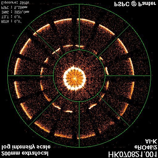 ero-46/2: out-of-focus rings + single reflections (PSPC) intrafocal: parabola and hyperbola single reflections, double-reflection ring extrafocal: hyperbola and parabola