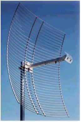 9). 9.1.7 Parabolic reflector antennas A parabolic reflector antenna consists of a parabolic shaped dish and a feed antenna located in front of the dish.