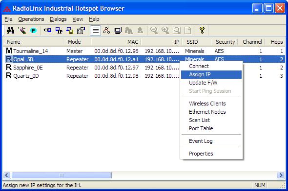 RadioLinx Industrial Hotspot Browser RLX2 Series 802.11a, b, g, n Industrial Hotspot 7.