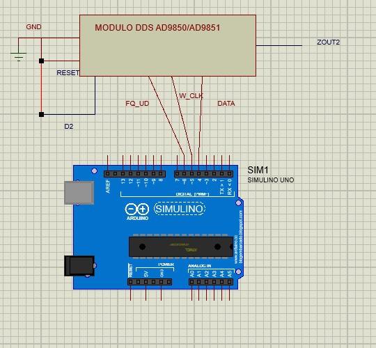 DDS module to Arduino : +5V (VCC) of DDS module not is show. Pin DATA of DDS to Pin 4 of Arduino.