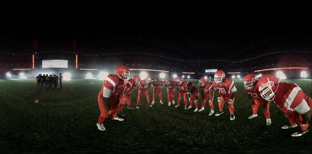 Virtual Gridiron was the first virtual reality sports game that allowed two fans to go