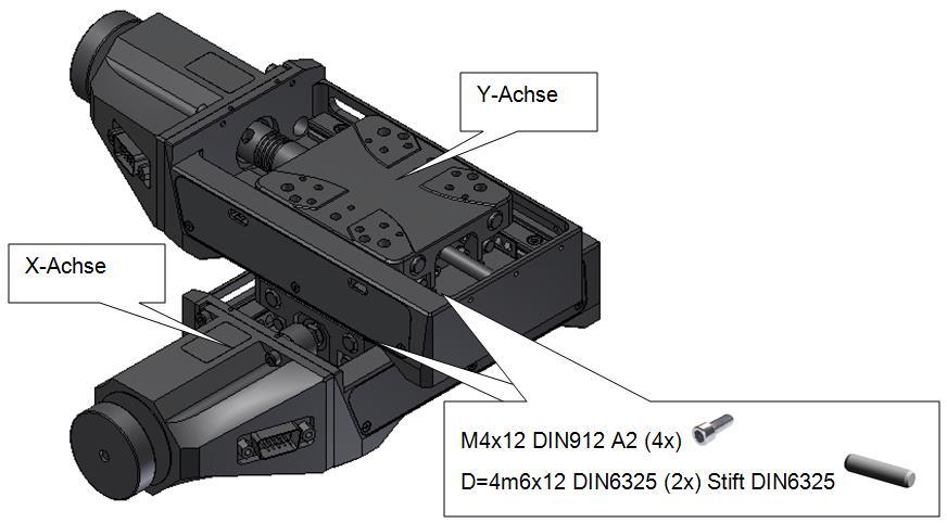 PLS-85 Precision Linear Stage 17 5.4 Setting up an XY System Two PLS-85 can be stacked to from an XY system as follows: 6. START-UP 6.