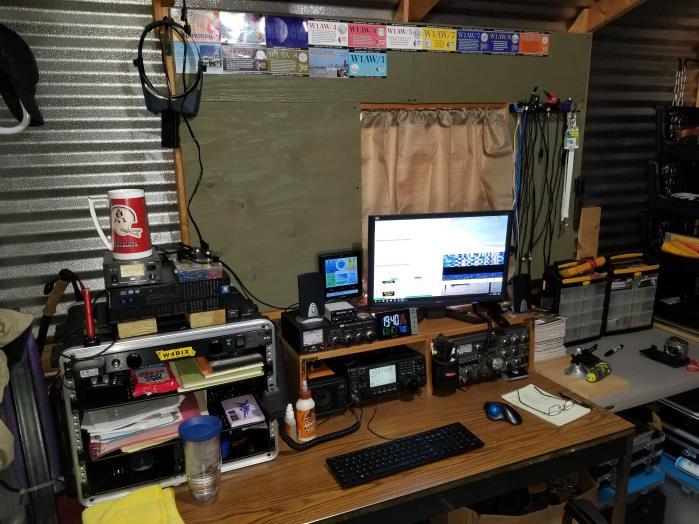 This Issue s Shack This is the shack for W4BIX although it s already changed since blowing up the IC-746! General availability of the official WSJT-X version 1.9.