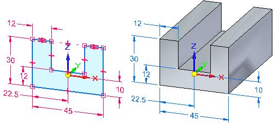 Lesson 11 Sketch consumption and dimension migration In synchronous part and sheet metal environments, you typically draw 2D sketch geometry for the purpose of constructing features on a solid model.