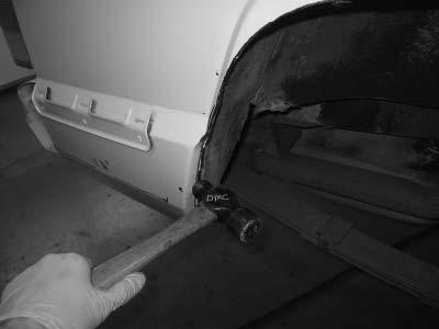 Use caulking or primer to seal any exposed sheet metal if desired for rust prevention.