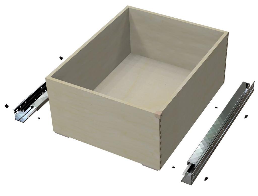 Plus, these kits work in Face Frame and Frameless Cabinets. QT-100152 QuikTRAY Two Drawer Kit for 15 Cabinets (drawer size: 10.