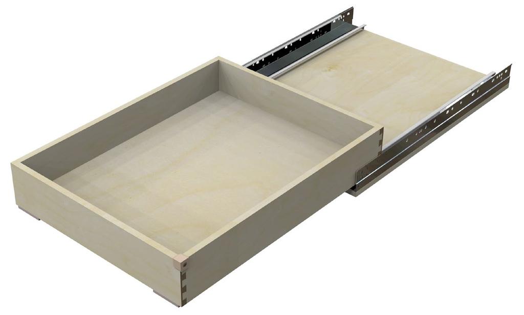 Bottom Mount Single Drawer The Bottom Mount Drawer allows a quick change to your existing cabinet.