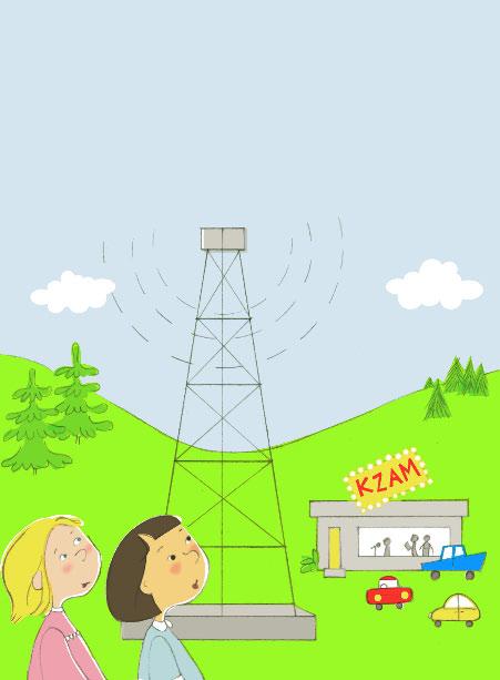 6 Cho and Daisy went to the radio station. They stood gazing up at the top of the tower.