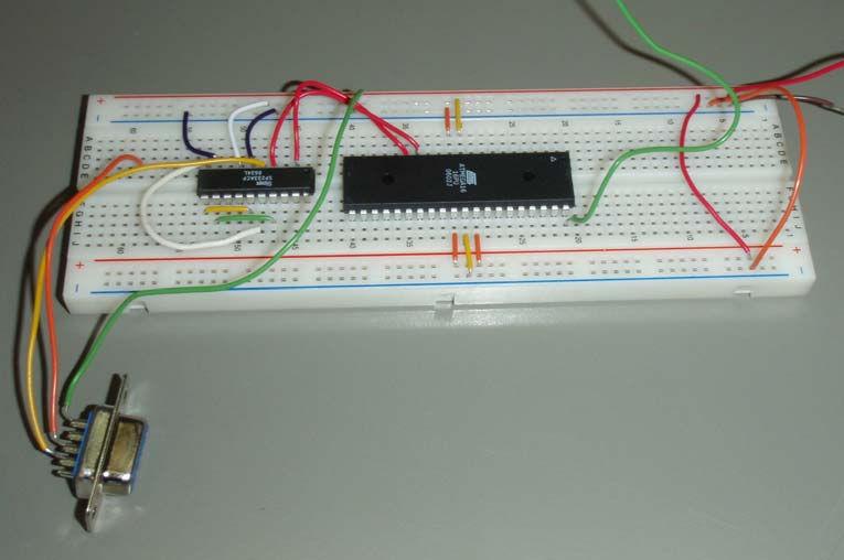The circuit is simple enough that it is not very difficult to build on a proto-board, and this assembly technique shows the students exactly how they could put a system together.