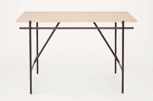 WD-1 WRITING DESK WD-1 is composed of a graphic steel frame that creates the appearance of a floating desk surface.