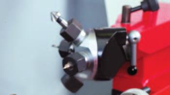 A wide variety of tool holders and other machine parts can be stored in the machine drawer.
