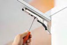 Quick adjustment, precise adjustment The AVENTOS HK front can be adjusted in all 3 dimensions.
