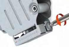 The fine adjustment of the lift mechanism requires an electric screwdriver (Pozidriv, size 2, length 39