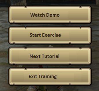 Watching the Demo will show you an exercise. Then bring you back to try for yourself. this menu is the same for every time you see it in this arena. 2.5.