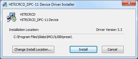 Click on the file Hitec BLDC Servo Interface to begin the driver installation process. 3.