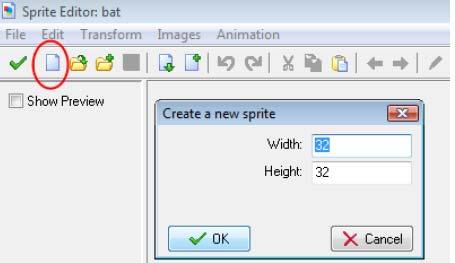 You are now shown a window called Sprite Editor but this is actually not where the bat is made.
