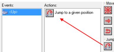 Drag this into the Actions area When you let go of the mouse a new window is shown.