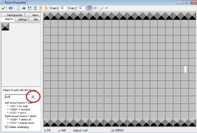 For the easiest way to insert the wall object we can change the grid size.