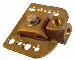 Wt..68 lb. #A60A - Same as above only in aluminum. Wt..28 lb. #60B - Bronze Flat Surface Point Base with 1/2 inside thread with clamp type cable fastener. Wt..64 lb.