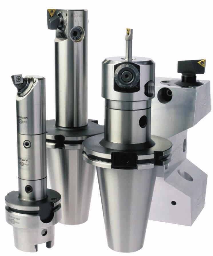 MICROBORE - BORING SYSTEM Rough boring system: Prismatic shape serration design (angular) Angular serration absorbs high clamping pressure & vibration Used on both standard-boring and