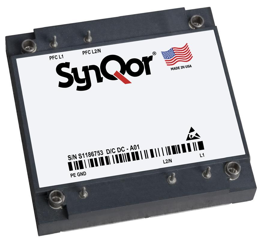 multi-layer ceramic Meets common EMC standards in properly designed system with SynQor's MPFC module and MCOTS 70 converters 00Hz and 0/0