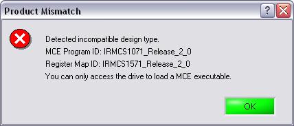 If you don t check the Start MCE checkbox when you download your MCE code, you need to perform a separate operation to start execution of the code. To do this, open the Load Target dialog again.