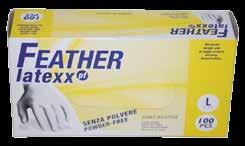 FLPF-L Feather Latex Powder Free Gloves 10 x