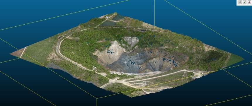 SW Rapid Terrain point cloud Input: EnsoMOSAIC ortho results: image external orientation, mosaic Functions: automatic calculating very dense point clouds.