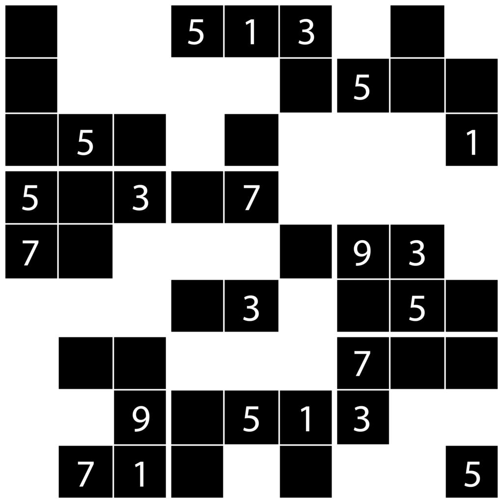 shaded squares contain