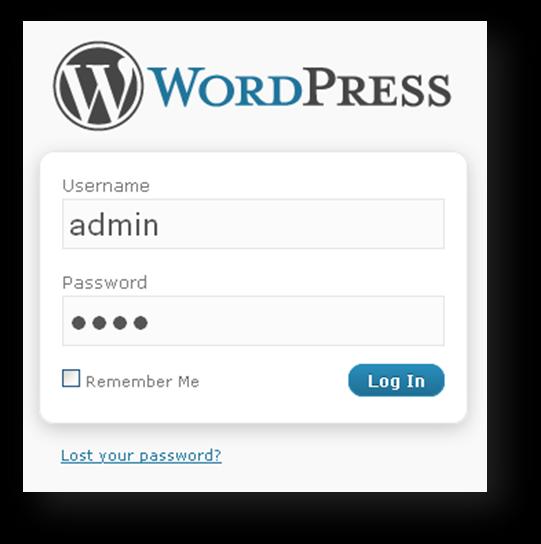 your blog, type the url of the login page as http://www.mywebsite.