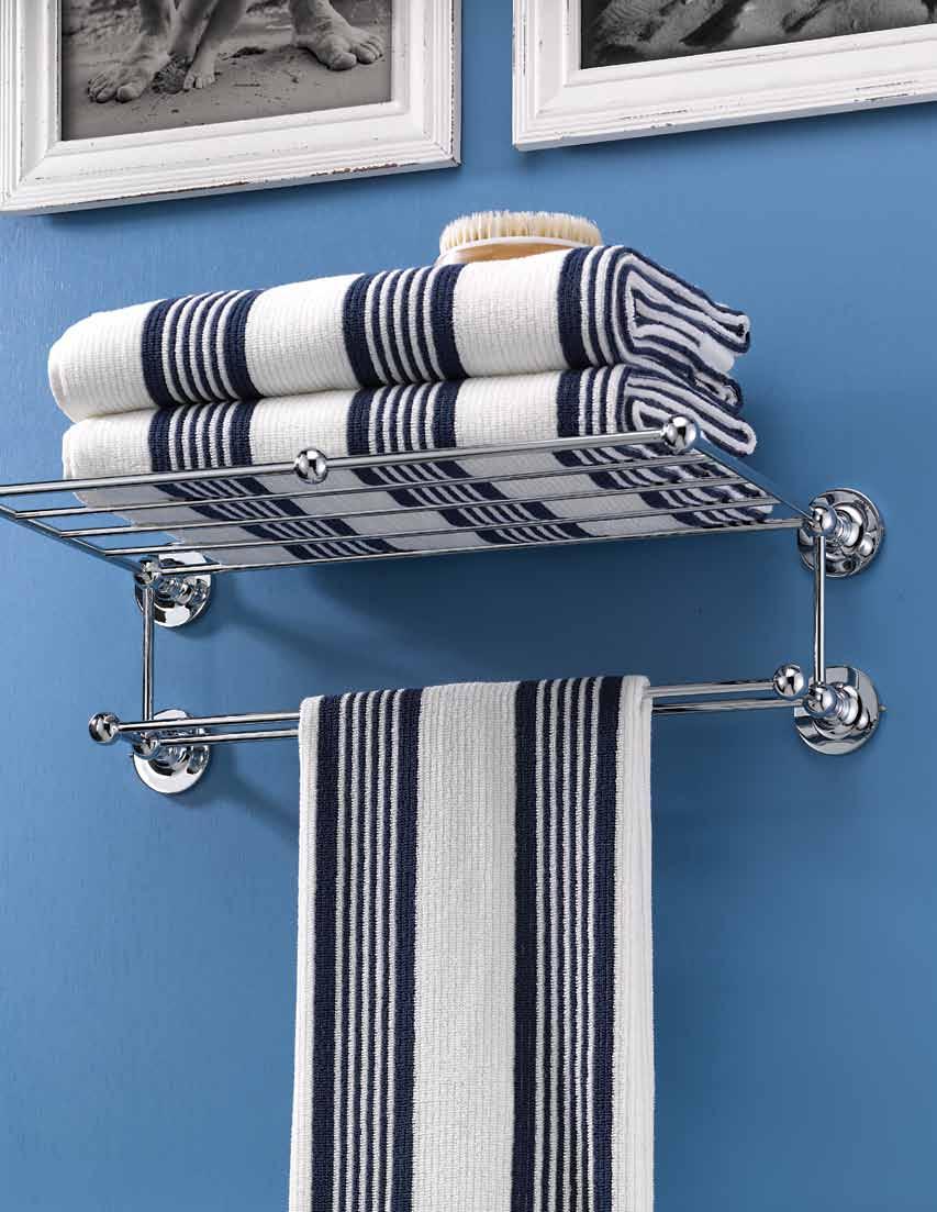 522 Towel Shelf Carlton Collection 500 Series SOLID BRASS BATH ACCESSORIES POLISHED CHROME and