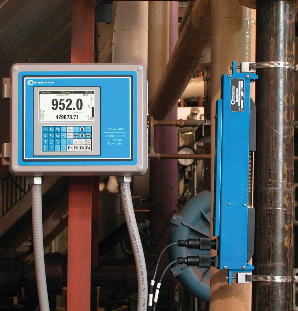 SYSTEM 1010 Dedicated MULTIFUNCTION ULTRaSONIC FLOWMETER System 1010 is available in single, dual and four channel or path configurations.