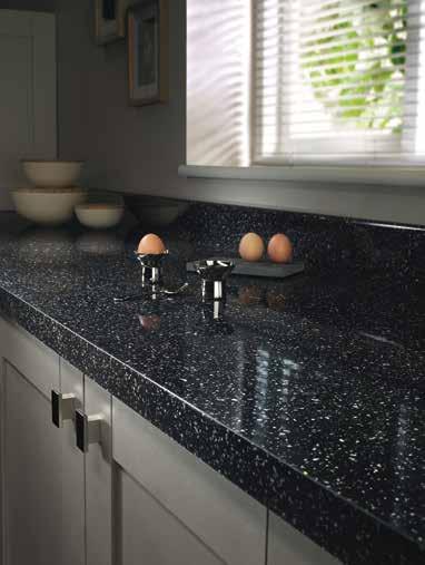 the leading edge True square edge worksurfaces provide a chic and ultra-modern look, adding luxury to the most hardworking of interior spaces.
