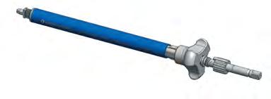 Holding the blue Outer Sleeve in one hand, slide Knob onto the Screw Extender until it clicks. (Fig. 3 & 4) c.