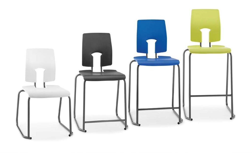 The stool uses the ergonomic seat and back from the SE chair to offer excellent back support and