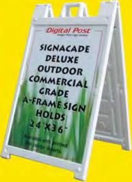 00 (7) Plastic A-Frame with (2) 22 x28 signs 243.
